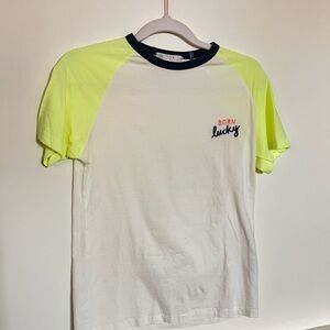 Girl’s White and Yellow Shirt